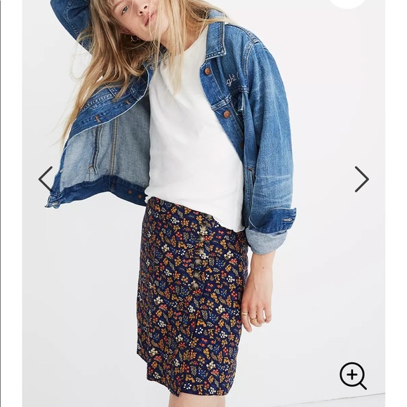 Madewell A-Line Mini Skirt in Garden Party size 00 - Picture 3 of 6